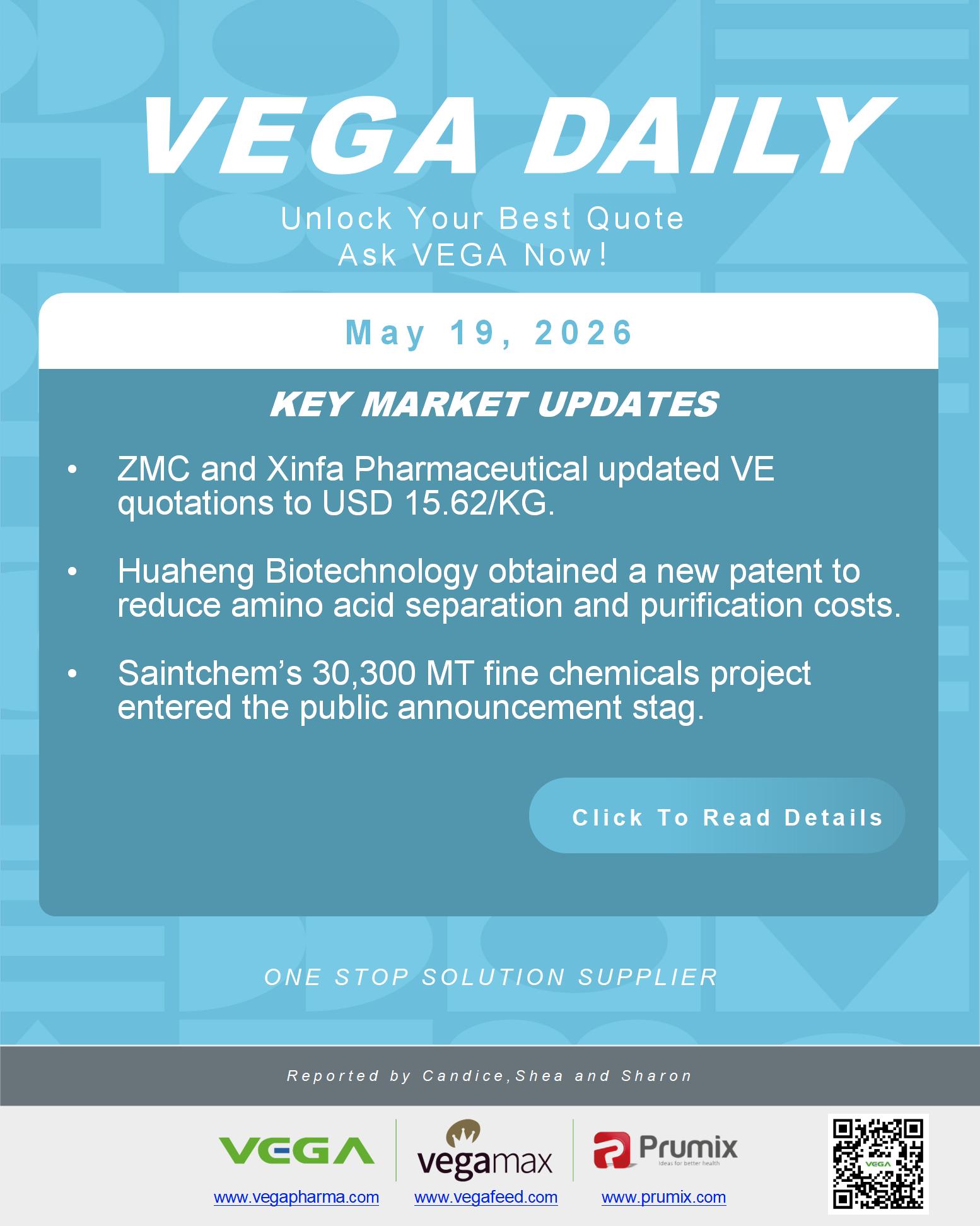 VEGA Daily 20260519 VE Huaheng Biotech Saintchem Update.jpg